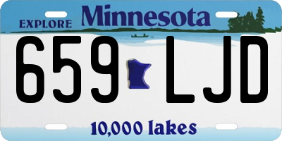 MN license plate 659LJD