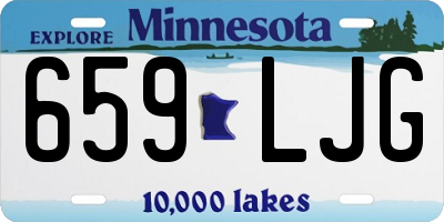 MN license plate 659LJG
