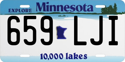 MN license plate 659LJI