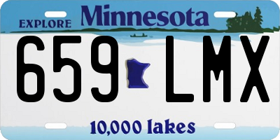 MN license plate 659LMX