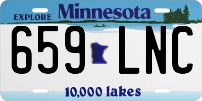 MN license plate 659LNC