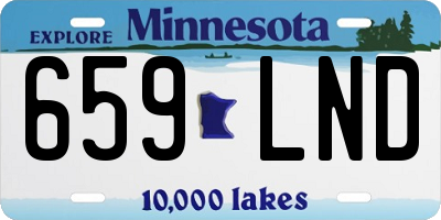 MN license plate 659LND