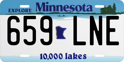 MN license plate 659LNE