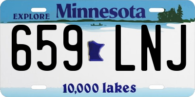 MN license plate 659LNJ