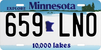 MN license plate 659LNO