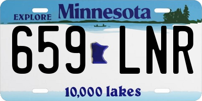 MN license plate 659LNR