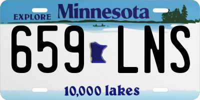 MN license plate 659LNS