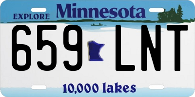 MN license plate 659LNT