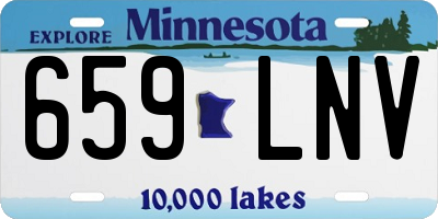 MN license plate 659LNV