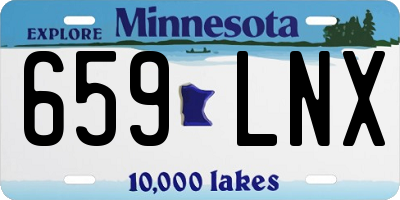 MN license plate 659LNX