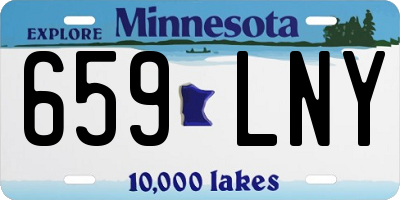 MN license plate 659LNY