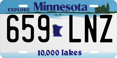 MN license plate 659LNZ