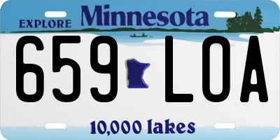 MN license plate 659LOA