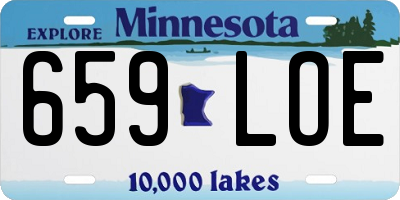 MN license plate 659LOE