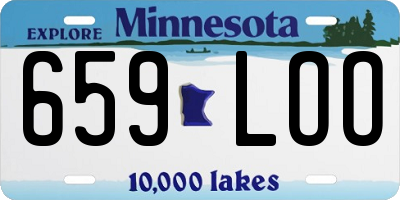 MN license plate 659LOO