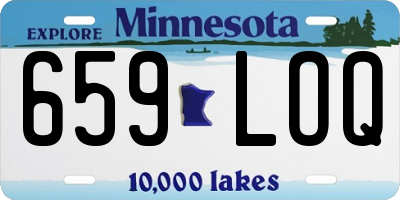 MN license plate 659LOQ