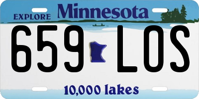 MN license plate 659LOS