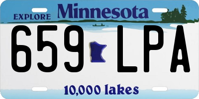 MN license plate 659LPA