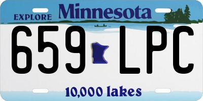MN license plate 659LPC