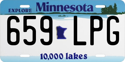 MN license plate 659LPG