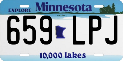 MN license plate 659LPJ