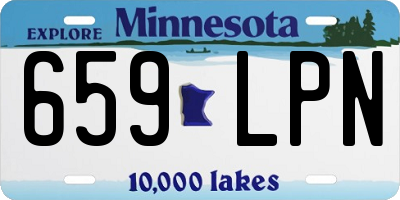 MN license plate 659LPN