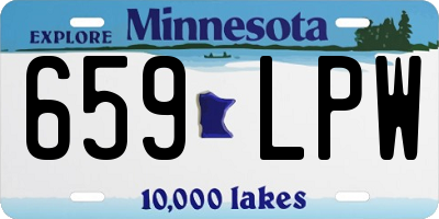 MN license plate 659LPW