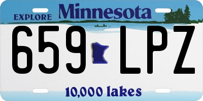 MN license plate 659LPZ