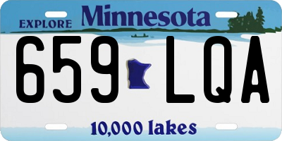 MN license plate 659LQA