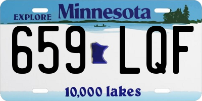 MN license plate 659LQF