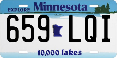 MN license plate 659LQI