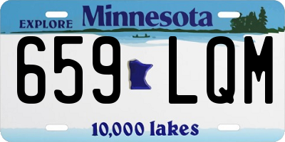 MN license plate 659LQM