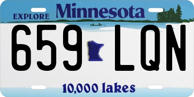 MN license plate 659LQN