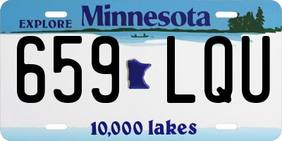 MN license plate 659LQU