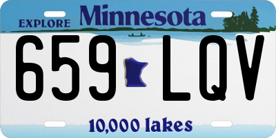 MN license plate 659LQV