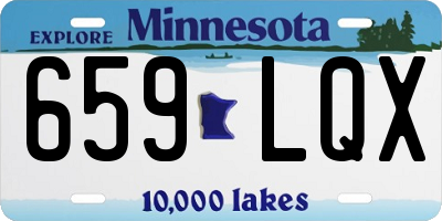 MN license plate 659LQX