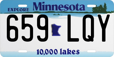 MN license plate 659LQY