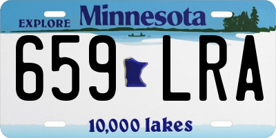 MN license plate 659LRA