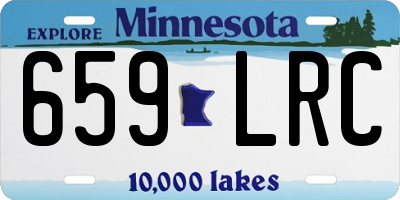MN license plate 659LRC