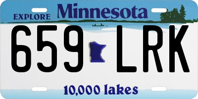 MN license plate 659LRK