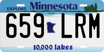 MN license plate 659LRM