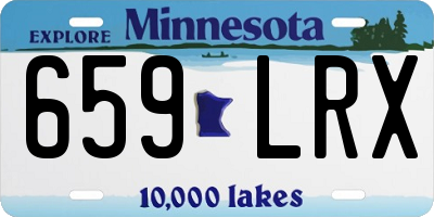 MN license plate 659LRX