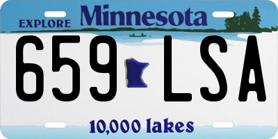 MN license plate 659LSA