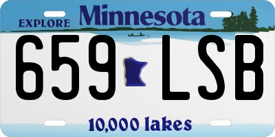 MN license plate 659LSB