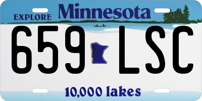 MN license plate 659LSC