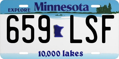 MN license plate 659LSF