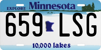 MN license plate 659LSG