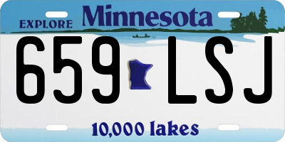 MN license plate 659LSJ