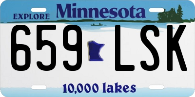 MN license plate 659LSK