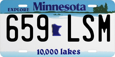 MN license plate 659LSM